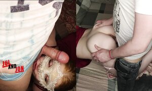 Зрелая супружеская пара поджидает приятеля для домашней ебли втроём МЖМ